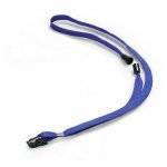Durable 8119 07 Textile Necklace With Safety Release 44cm Dark Blue